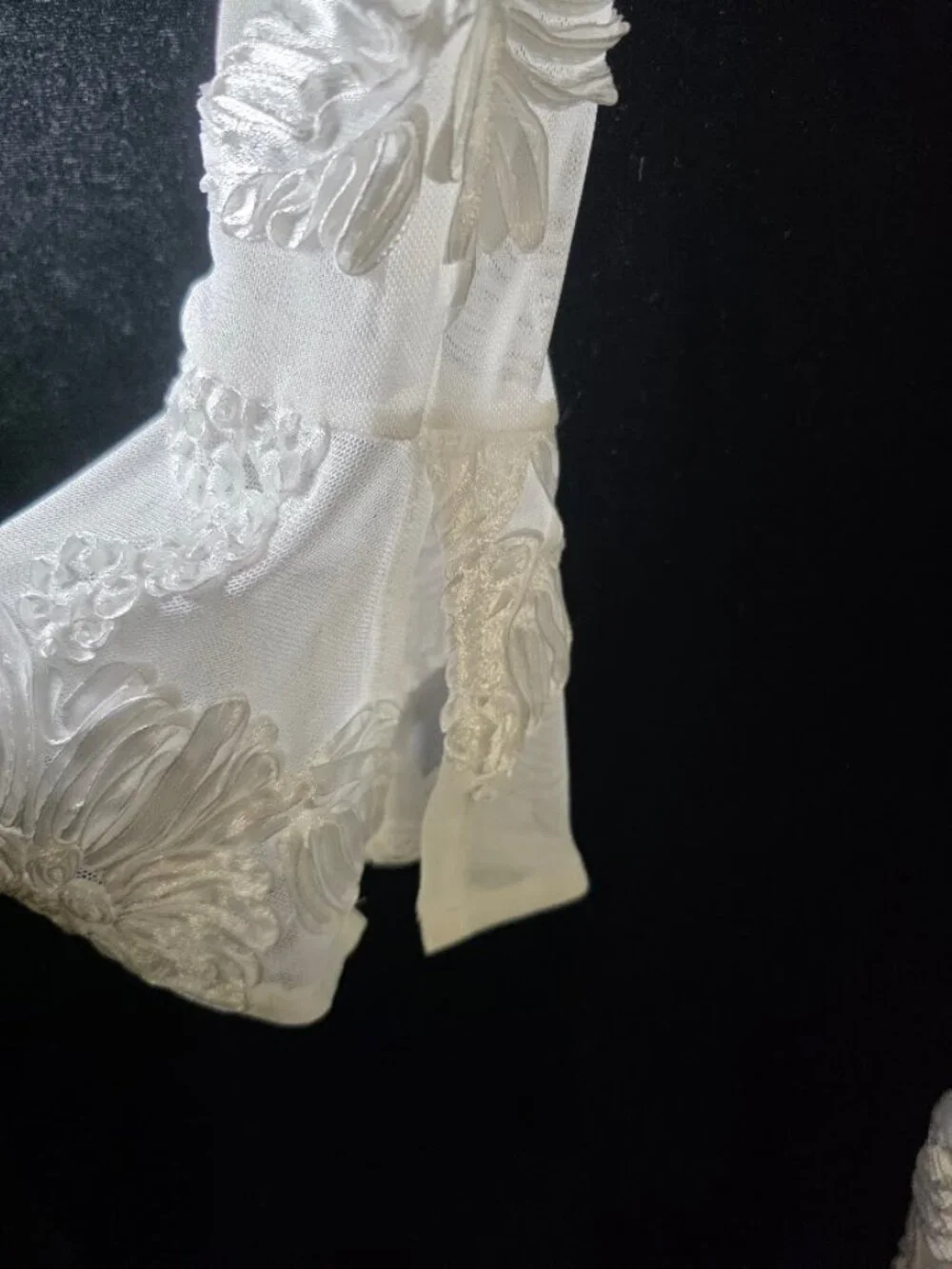NWT Anewsta Floral Jacquard Partially Sheer Maxi Dress S